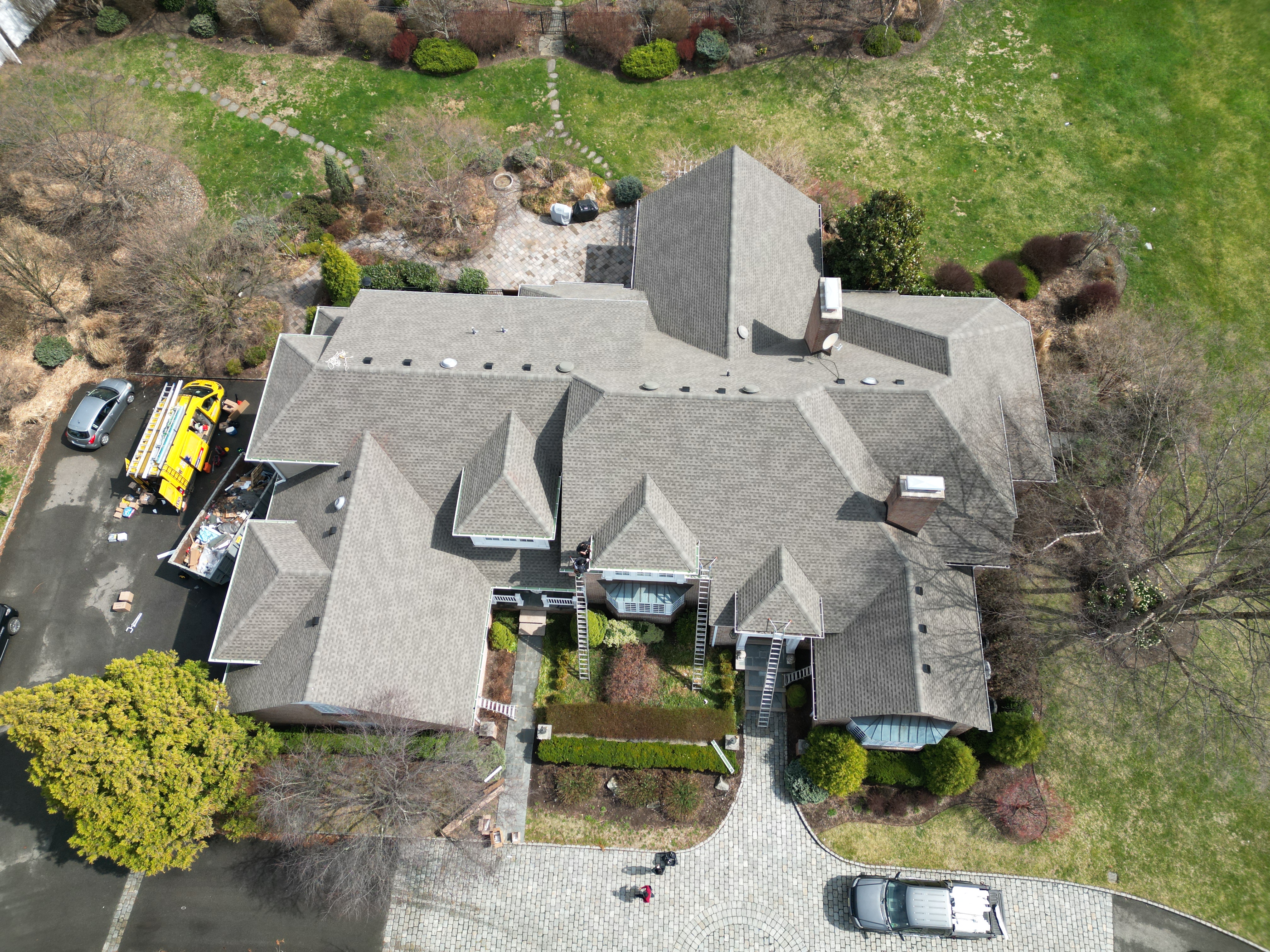 Residential roofing project in Far Hills, NJ by Pro Touch Roofing